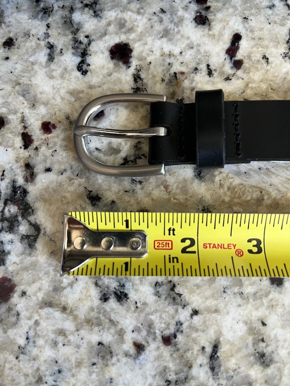 Land’s End Black XL Leather Belt